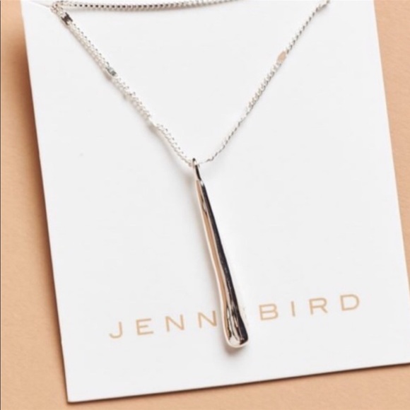 Jenny Bird necklace sterling silver drop layered - Picture 3 of 5